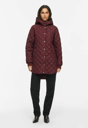 VILA, VITATE L/S HOODED JACKET - NOOS - Зимно палто - port royale