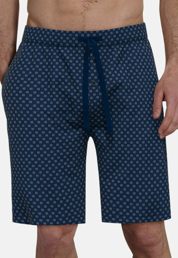 Nachtwäsche Hose - blau dunkel minimal