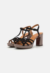 Chie Mihara KARIK - High heeled sandals - black/sucre ash