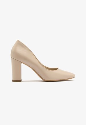 Classic heels - beżowy