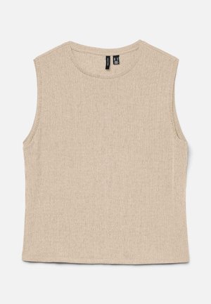 Vero Moda, VMLUNA O NECK - Μπλούζα - pumice stone