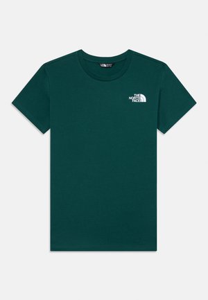 SIMPLE DOME UNISEX - T-shirt imprimé - hunter green/white