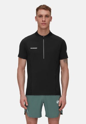 AENERGY FL HALF ZIP - Sports T-shirts - black