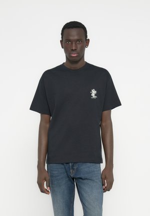 JORMAINE BACK TEE  CREW NECK   - T-shirt print - black