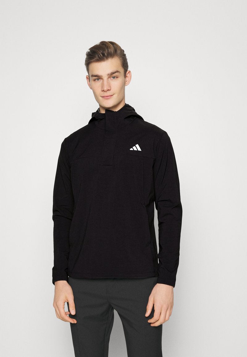adidas Golf MENS RIPSTOP QUARTER ZIP HOODIE Hardshell jacket black Zalando.ie