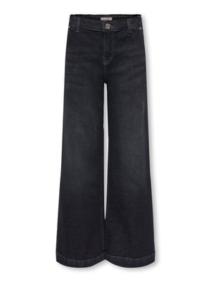 ONLY GIRLS MIT WEITEM BEIN KOGNEW MITTLERE TAILLE - Flared Jeans - dark grey denim