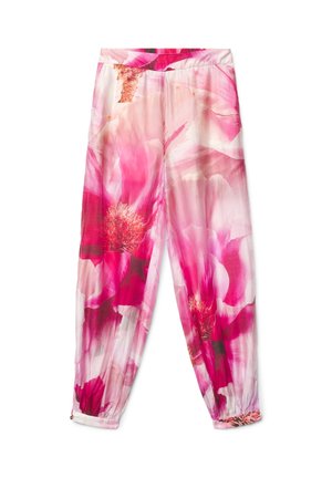 Calliope, PANTALONE LUNGO FIORI - Pantalon classique - var rosa vivo