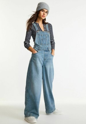 WIDE LEG - Overall /Buksedragter - mid blue