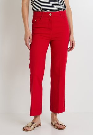 STRETCH - Jean droit - rouge