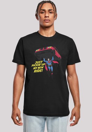 DC COMICS SUPERMAN NEW RIDE SUPERHELD - Print T-shirt - black