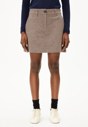 HANNAAHLA - Jupe trapèze - pure-walnut cream