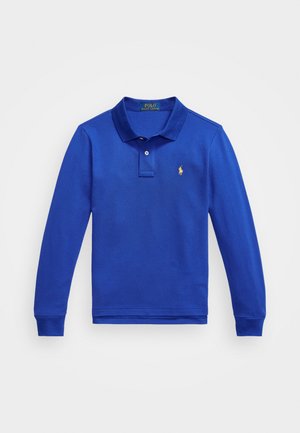 SLIM FIT COTTON MESH POLO - Polo - classic azure