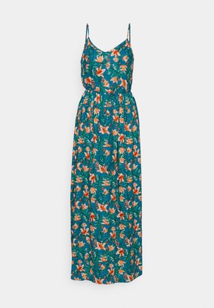 JDY JDYSYLVIE LIFE DRESS  - Robe longue - storm blue aop tropical