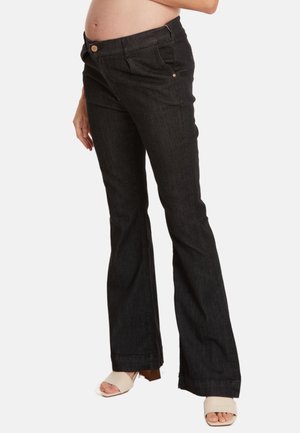 MATERNITY - Flared Jeans - black