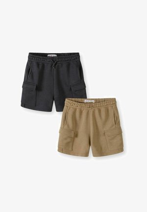 MINOTI, 2 PACK - Shorts - tan black