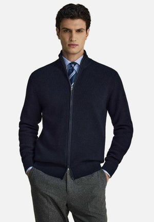 John Henric, KNITTED CARDIGAN (VEJDAR) - Cardigan - navy blue