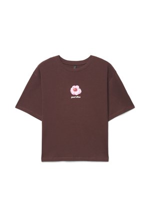 Calliope, T-SHIRT TINTA UNITA - T-shirt con stampa - marrone