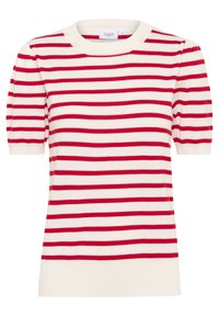 MilaSZ SS Striped Pullover - Camiseta estampada - ice and f scarlet stripe