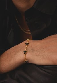 Common Lines COMO LINK ONYX BRACELET UNISEX - Armbånd - gold-coloured