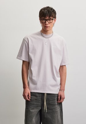 Pegador, LOGO OVERSIZED TEE - Osnovna majica kratkih rukava - washed light lilac/white gum