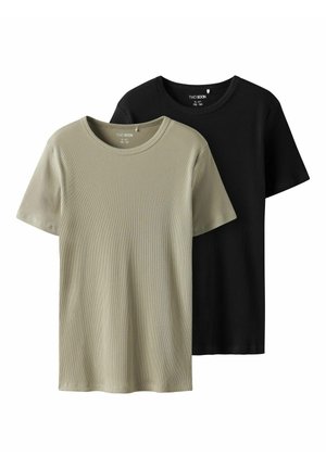 2ER-PACK  - T-shirt basique - black