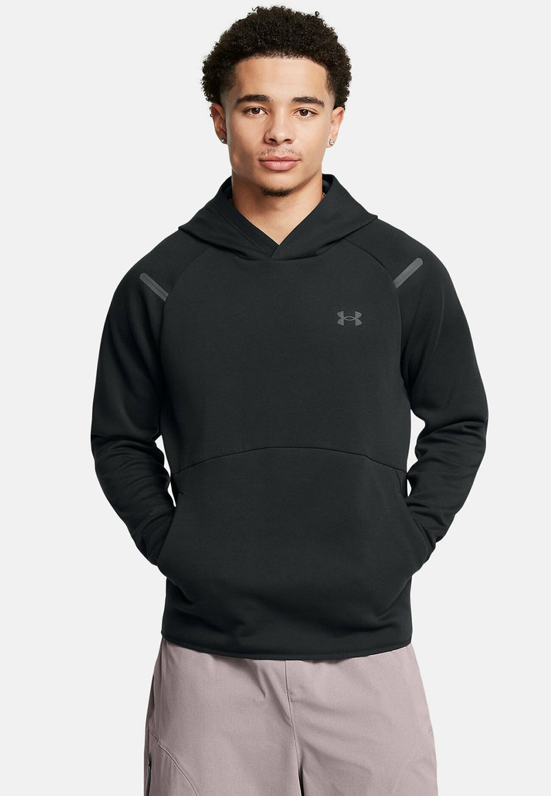 Under Armour - UNSTOPPABLE FLEECE - Fleece jumper - black, Enlarge