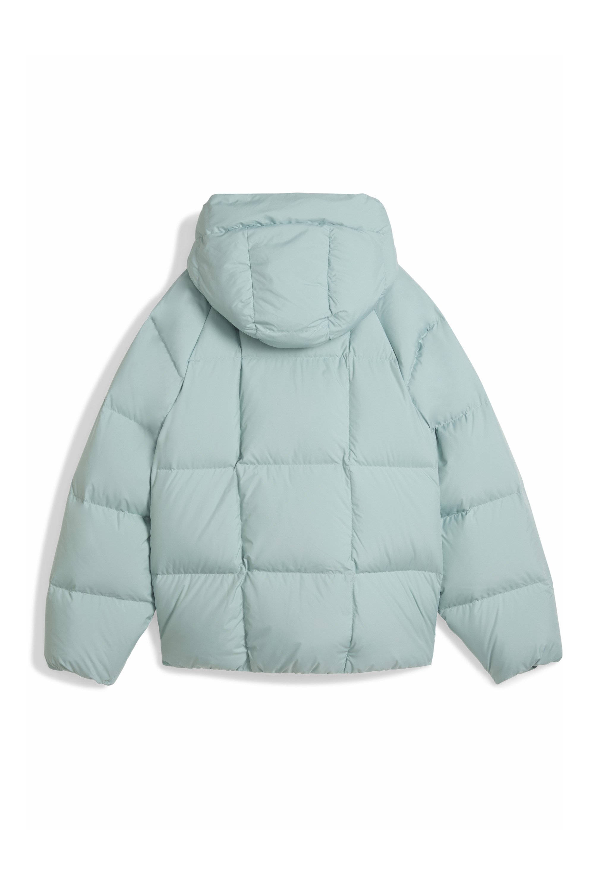 Puma PUFFER MIT KAPUZE - Down jacket - light moss/mint - Zalando