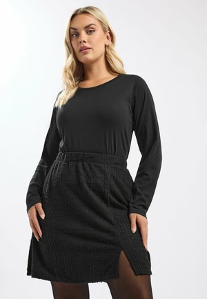 ELASTICATED WAIST - Gonna a campana - black