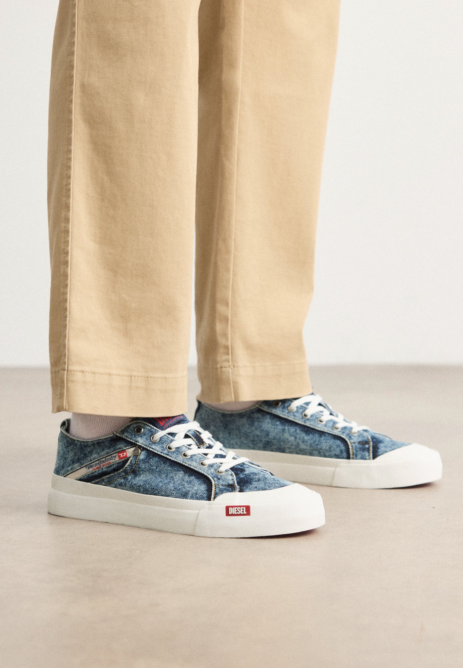 Diesel S-ATHOS NMD LOW - Trainers - blue denim - Zalando