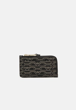 CARD HOLDER MONOGRAM - Portemonnee - nero/ecru