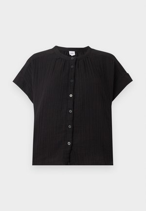 GAP, GAUZE - Blúzka so zapínaním na gombíky - true black
