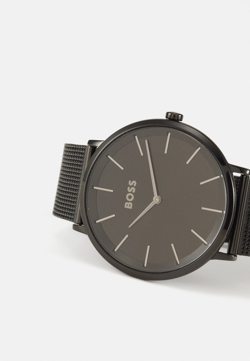 BOSS Orologio Uomo Analogico Al Quarzo - Cassa 42mm, Quadrante Nero, Bracciale In Pelle, Data - 2