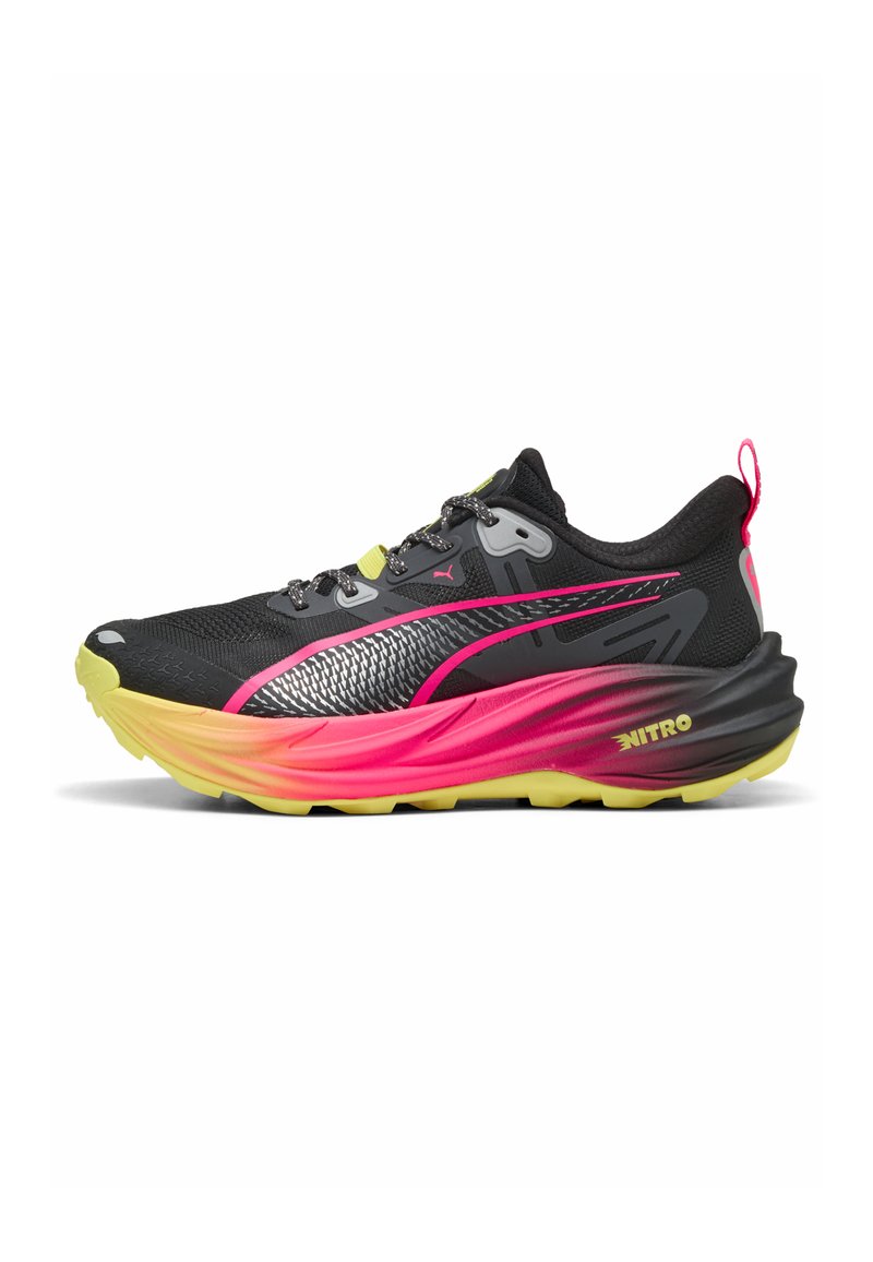 Puma Trail running shoes - black-pure pink-lemon crush/black - Zalando