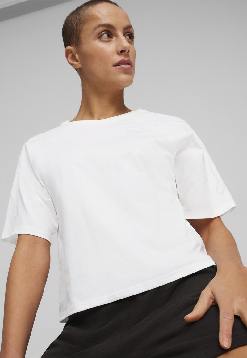 Puma MOTION CAT - Sport T-Shirt - white