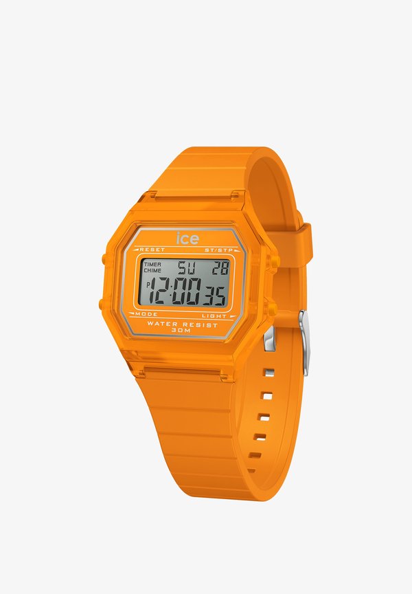 RETRO CLEAR SMALL - Digitaluhr - orange