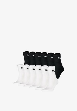 Puma, UNISEX 12 PACK - Socks - schwarz weiß