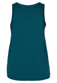 Active by Zizzi EINFARBIGES  MIT RUNDHALSAUSSCHNITT - Top - deep teal