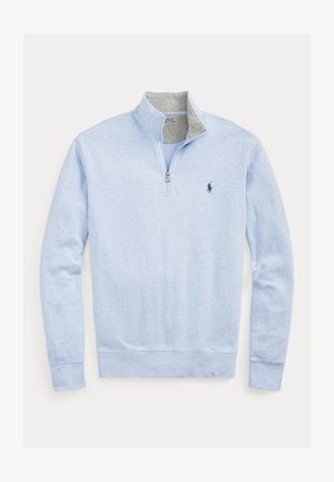Polo Ralph Lauren, LUXURY JERSEY QUARTER ZIP PULLOVER - Φούτερ - blue