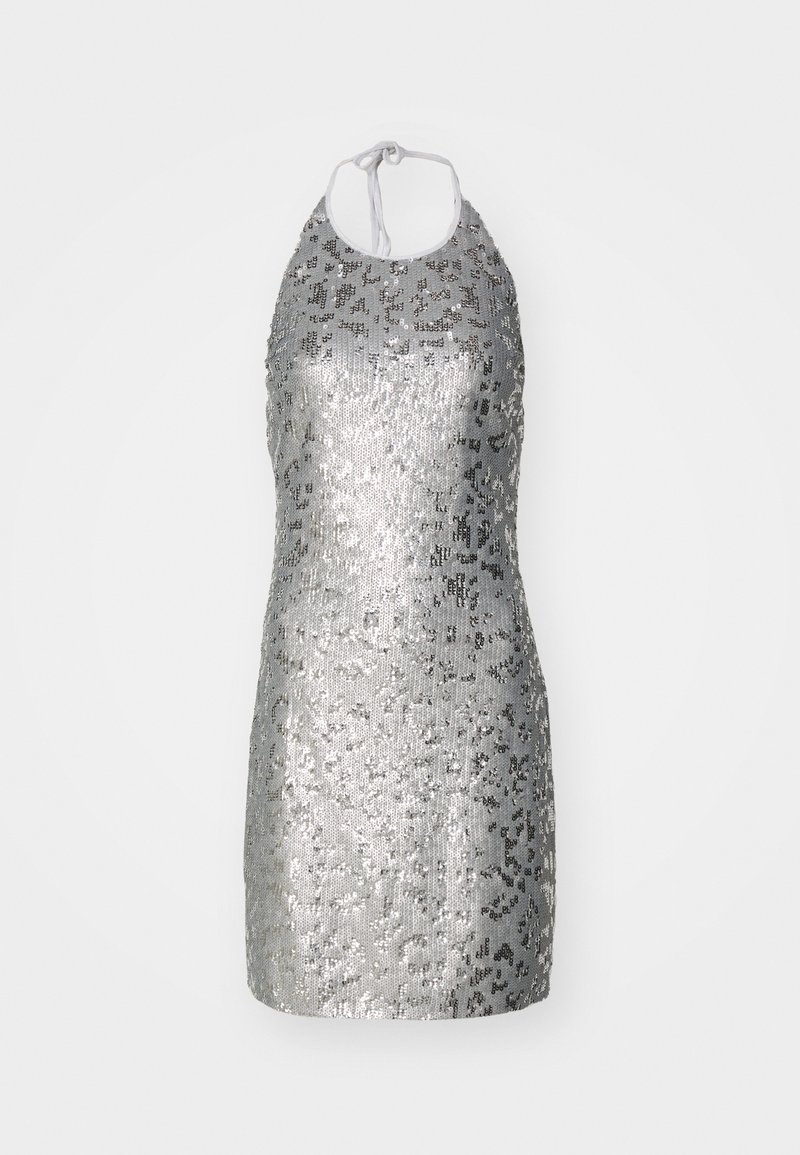 Just Cavalli Cocktailjurk zilverkleurig