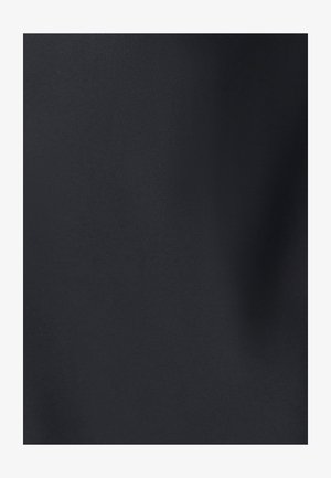 Donker marineblauw stof met een gladde, matte textuur. Geen patronen of opmerkelijke details zichtbaar, waardoor een effen kleuroppervlak wordt getoond.