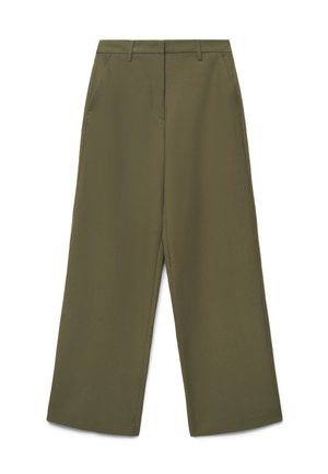 Calliope, PANTALONE LUNGO TINTA UNITA - Pantalon classique - verde militare scuro