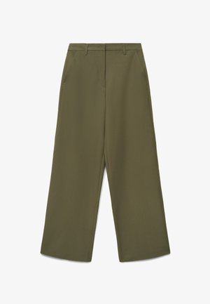 Calliope, PANTALONE LUNGO TINTA UNITA - Pantalon classique - verde militare scuro