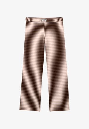 Superdry & Co, Pantalones - chestnut brown pink stripe