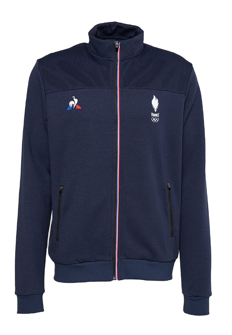 Le Coq Sportif Sweater met rits blauw Le Coq Sportif Sweater met rits blauw