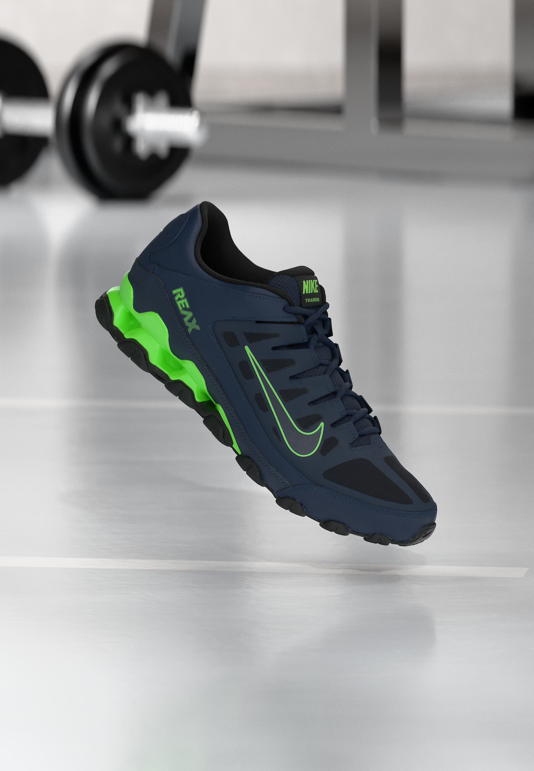 Nike Performance REAX 8 - Training shoe - obsidian/green  display picture 2