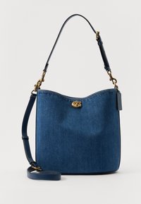 WASHED DENIM WILLOW SOFT BUCKET BAG - Shopping bag - deep blue