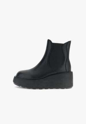CAFèNOIR, BOOTIES - Enkellaarsjes met sleehak - black