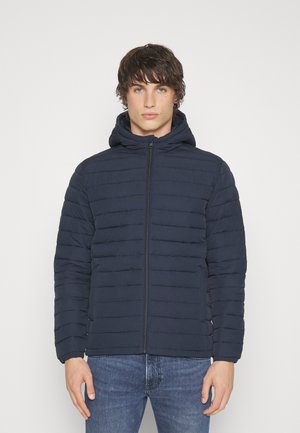 RECYCLE RAW PUFFER HOOD NOOS - Téli dzseki - navy blazer