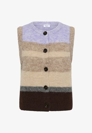 Saint Tropez, Bodywarmer - chocolate lilac multi stripe