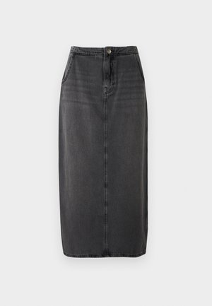 ONLY, ONLANN LONG SKIRT - Τζιν φούστα - black denim